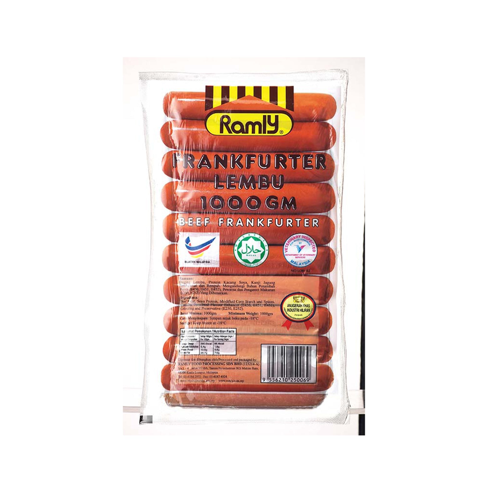 Ramly Beef Frankfurter 1kg