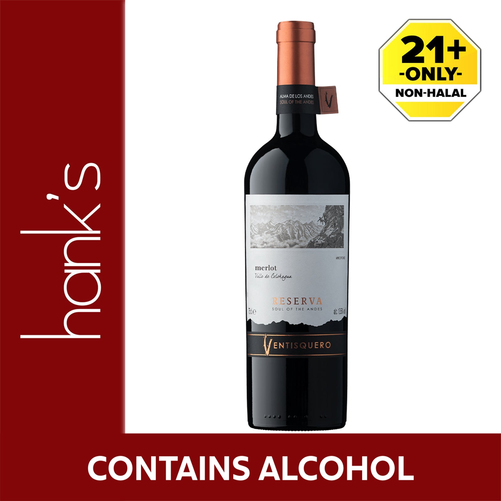 Ventisquero Reserva Merlot Wine 750ml