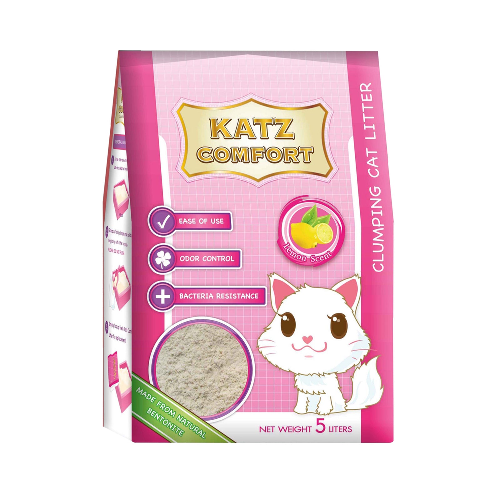 Katz Comfort Cat Litter Lemon 5L