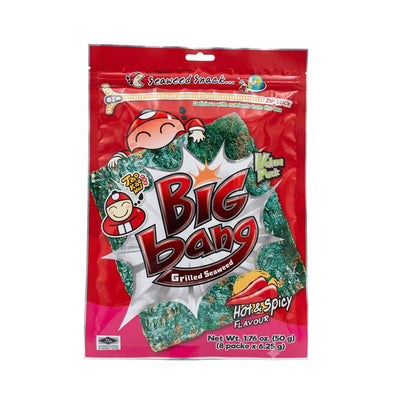 Taokaenoi Big Bang Grilled Seaweed Hot and Spicy Flavour 50g