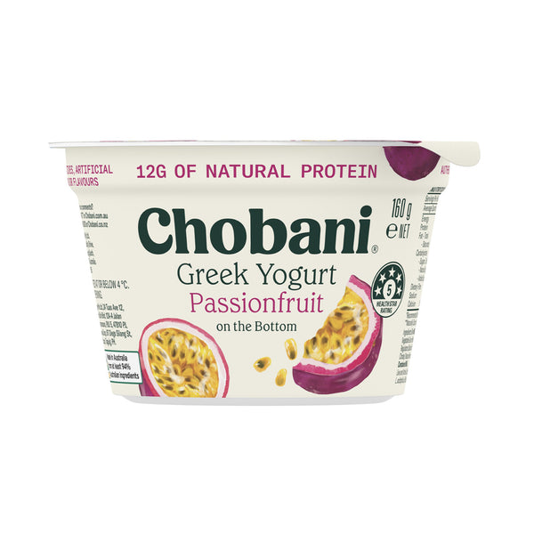 Chobani Greek Yoghurt Passionfruit 2% Fat 160g (highest price)