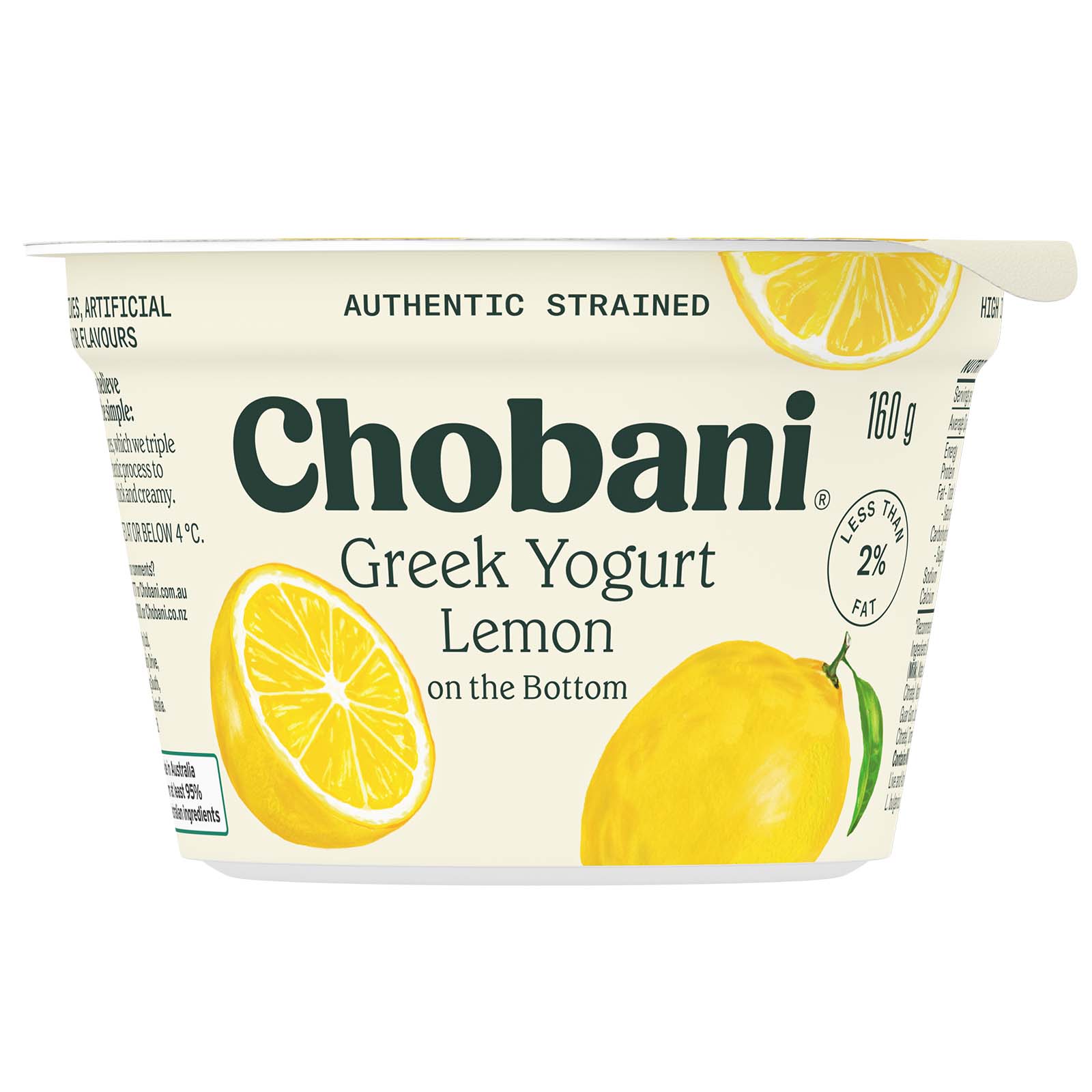 Chobani Yogurt Lemon Greek Yogurt 0% Fat 160g