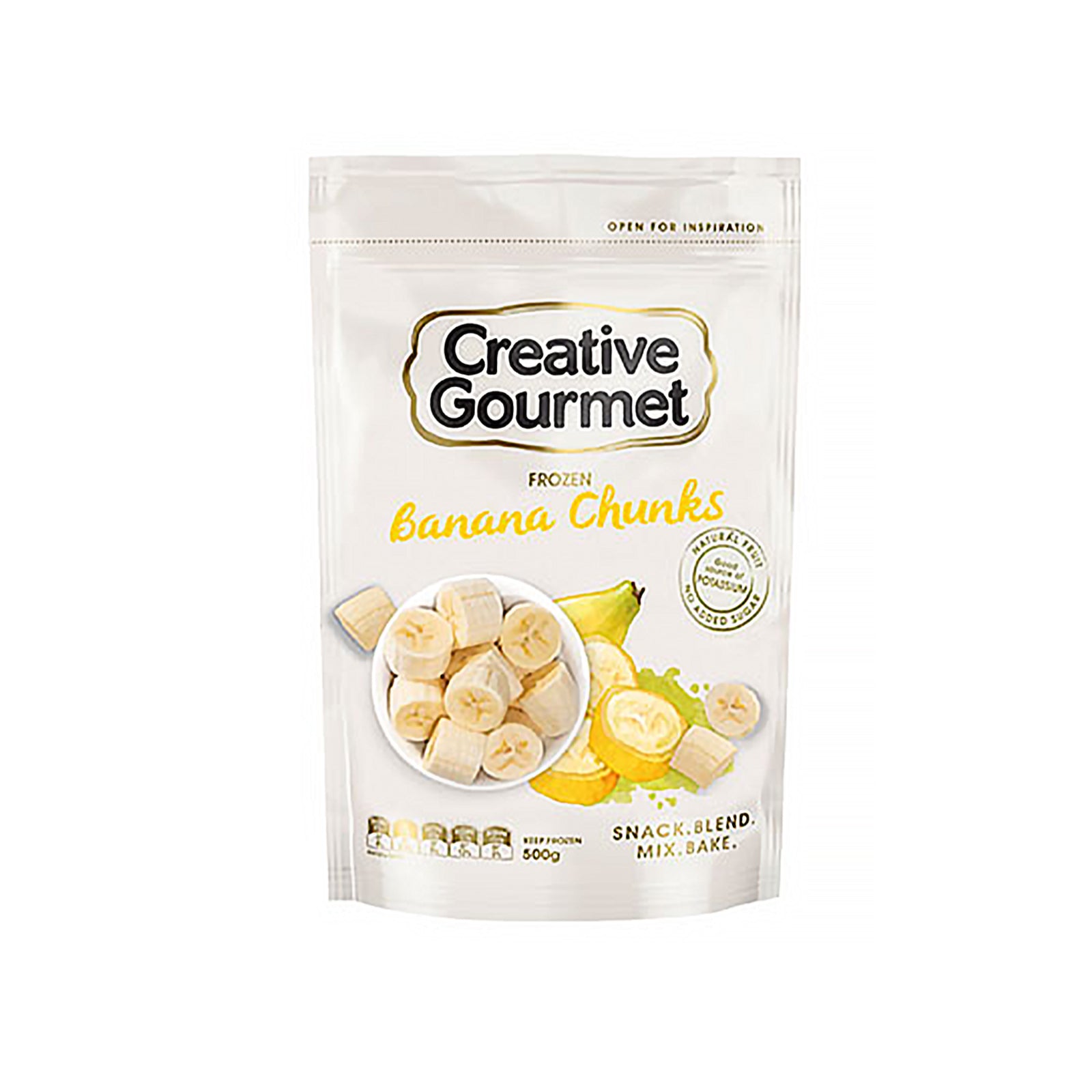Creative Gourmet Frozen Fruit Banana Chunks 500g
