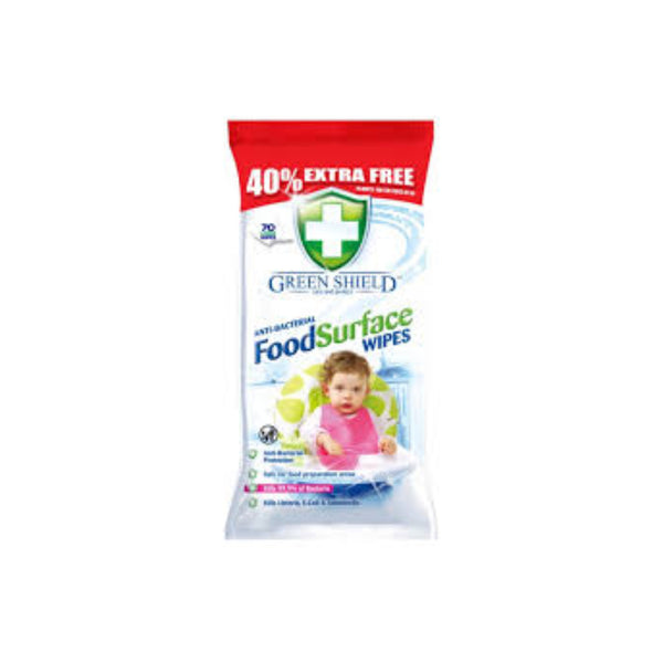 Green Shield Anti-Bacterial Food Surface Wipes 1pack (highest price)