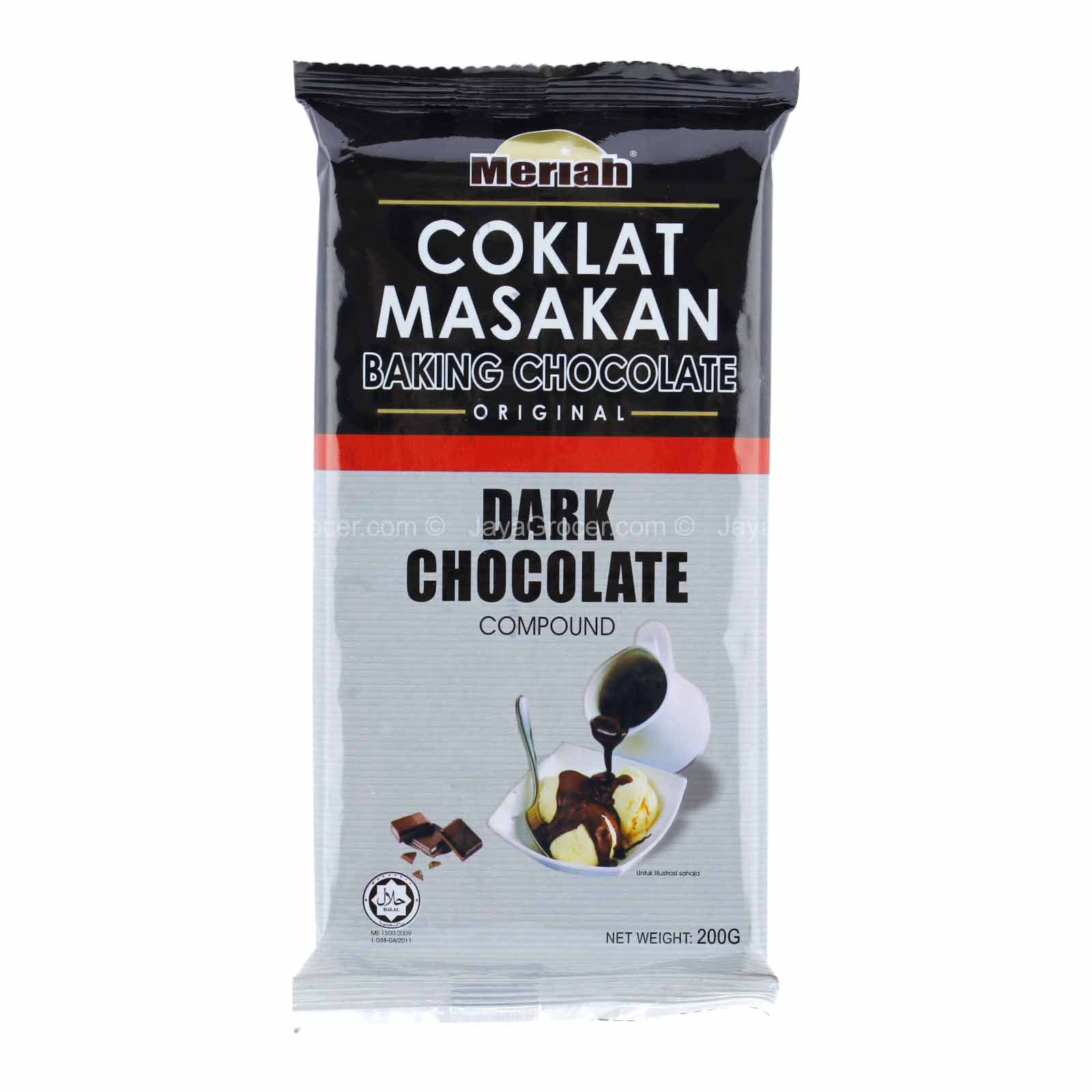 Meriah Dark Baking Chocolate 200g