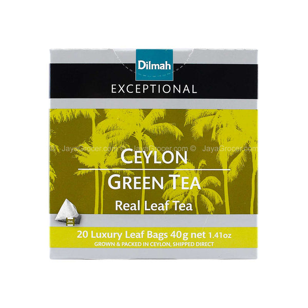 Dilmah Exceptional Real Leaf Ceylon Green Tea 40g (highest price)