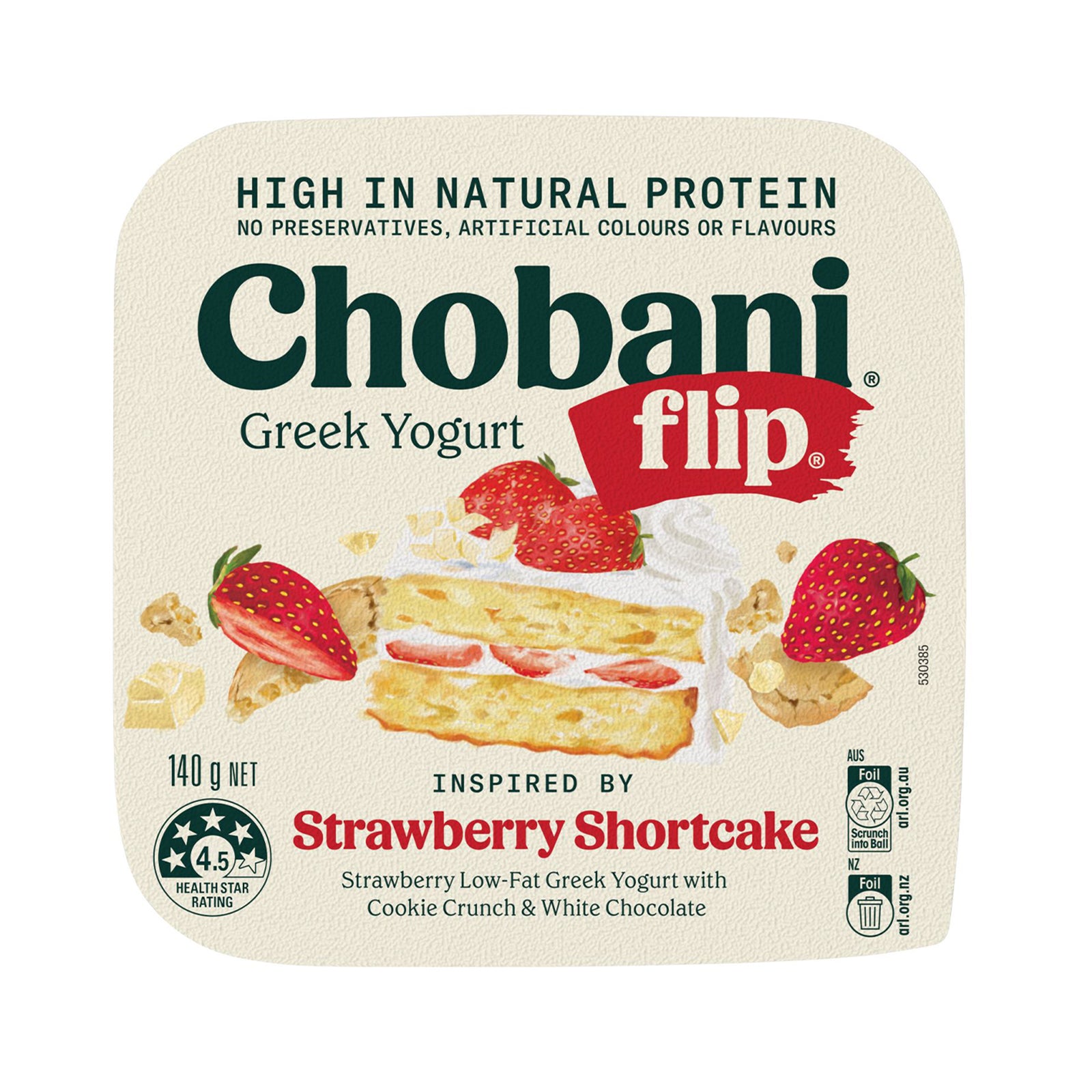 Chobani Flips Strawberry Shortcake 140g