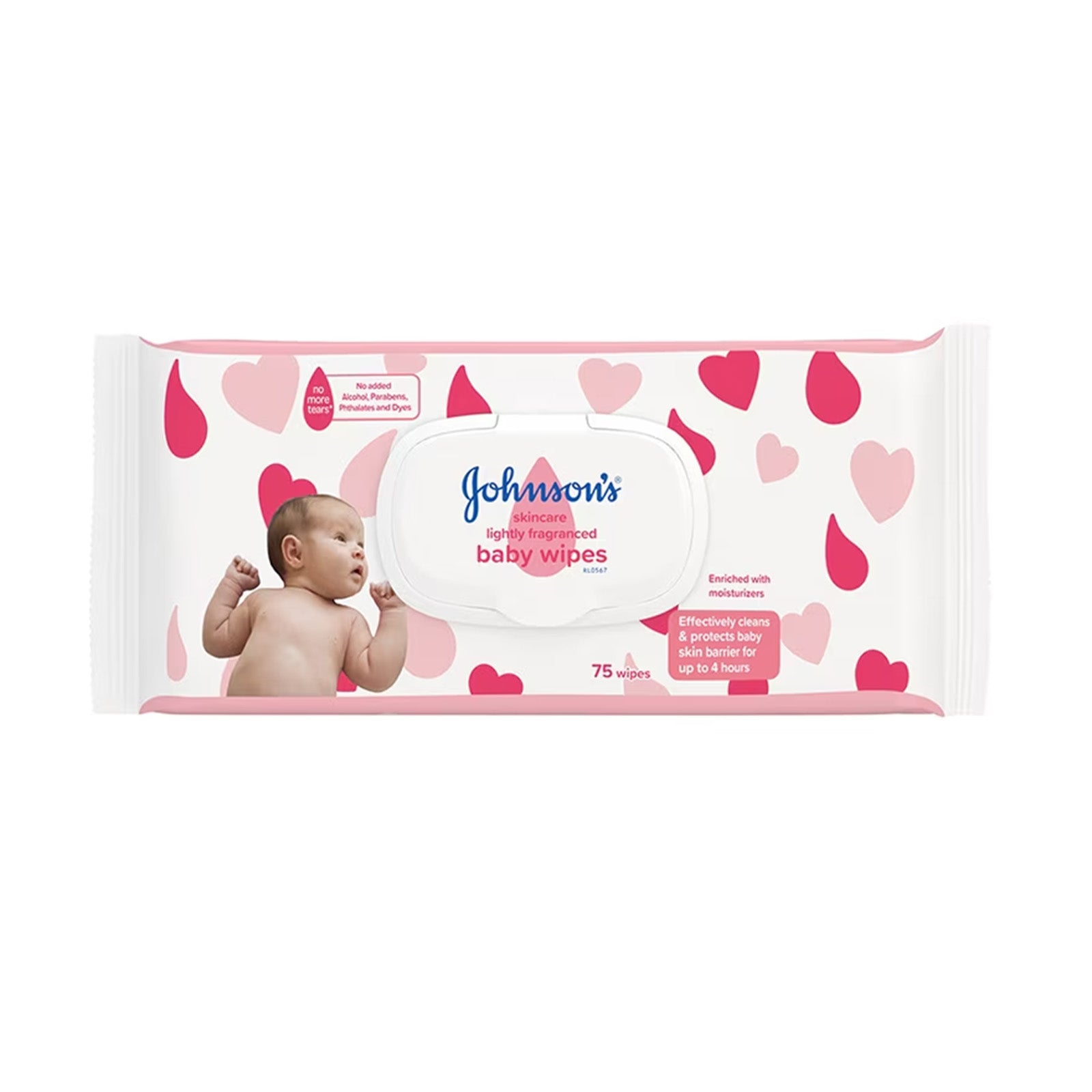 Johnson's Baby Skincare Fragrance Free Wipes 75pcs/pack