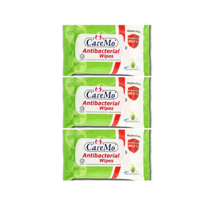 Caremo Anti Bacterial Wipes 15pcs x 3