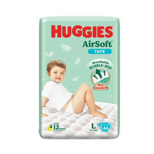 Huggies Diapers Airsoft SJP (Large) 44sheets
