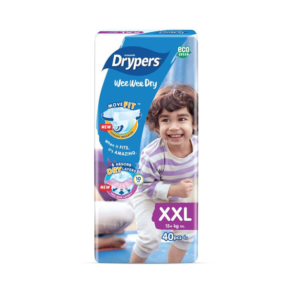 Drypers Wee Wee Baby Diapers XXL Size 40pcs/pack (highest price)