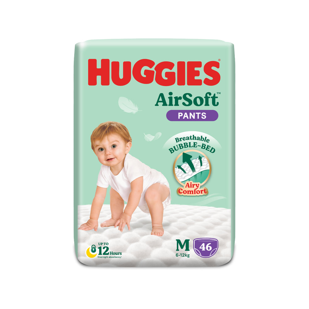 Huggies Airsoft Super Jumbo Pants Medium 46sheets