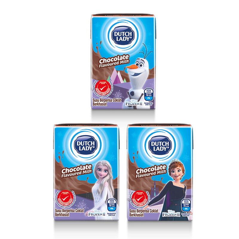 Dutch Lady Milky Frozen UHT Milk Chocolate Flavour 125ml x 4