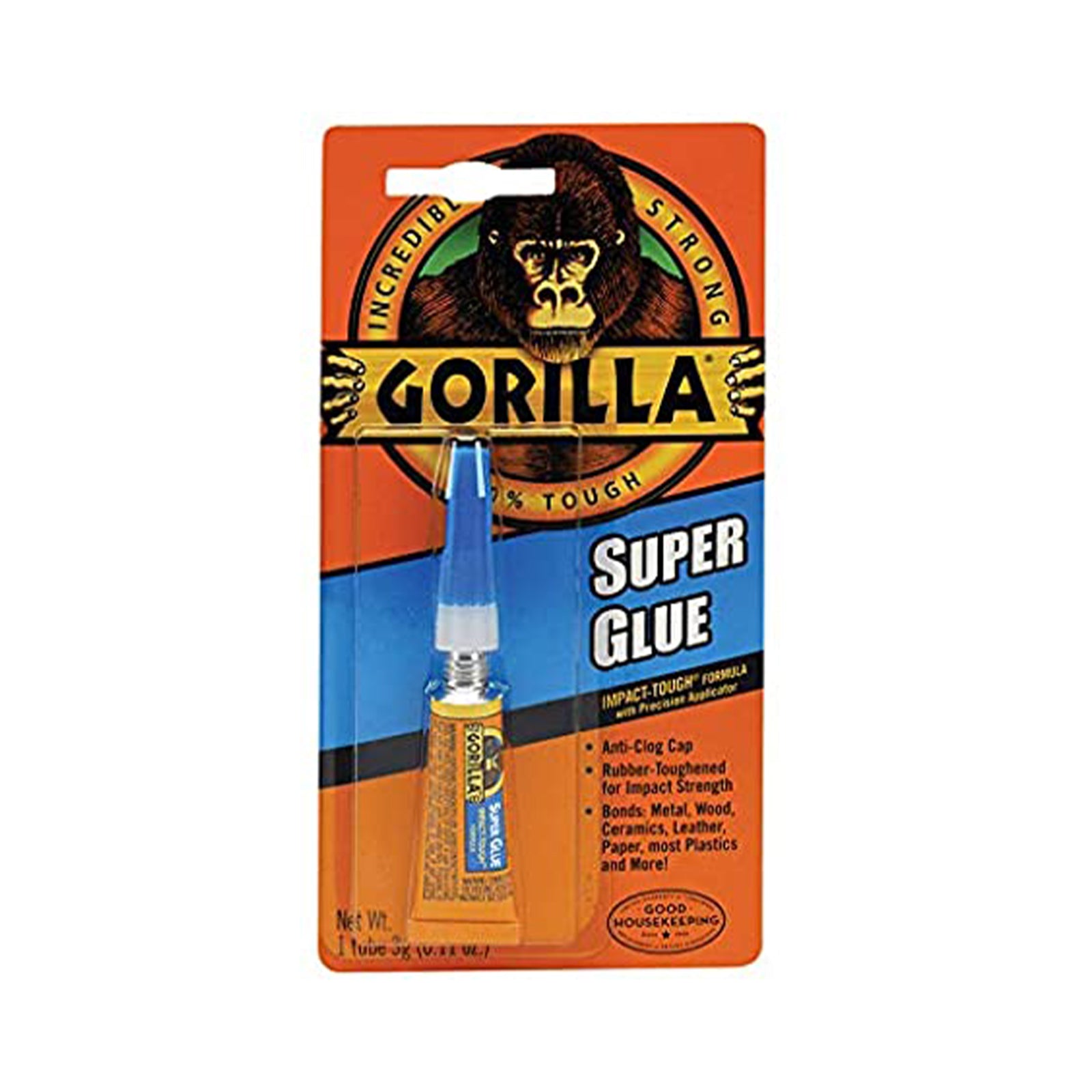 Rolson Gorilla Super Glue Single Tube 1pack