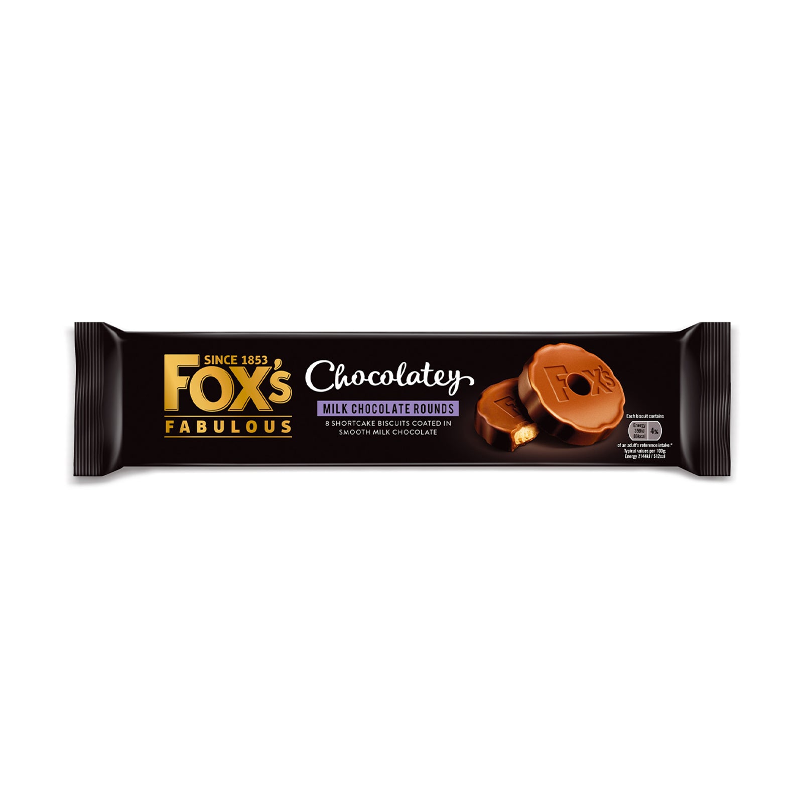 Fox's Chocolatey Milk Rounds 130g