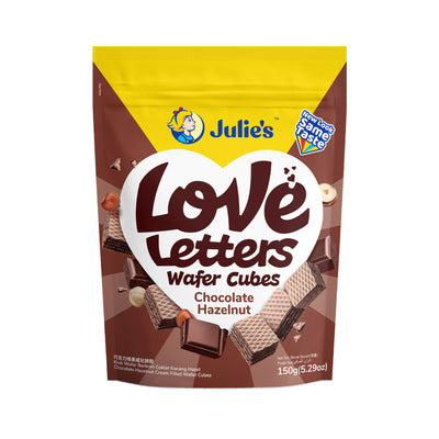 Julies Wafer Cube Hazelnut 150g