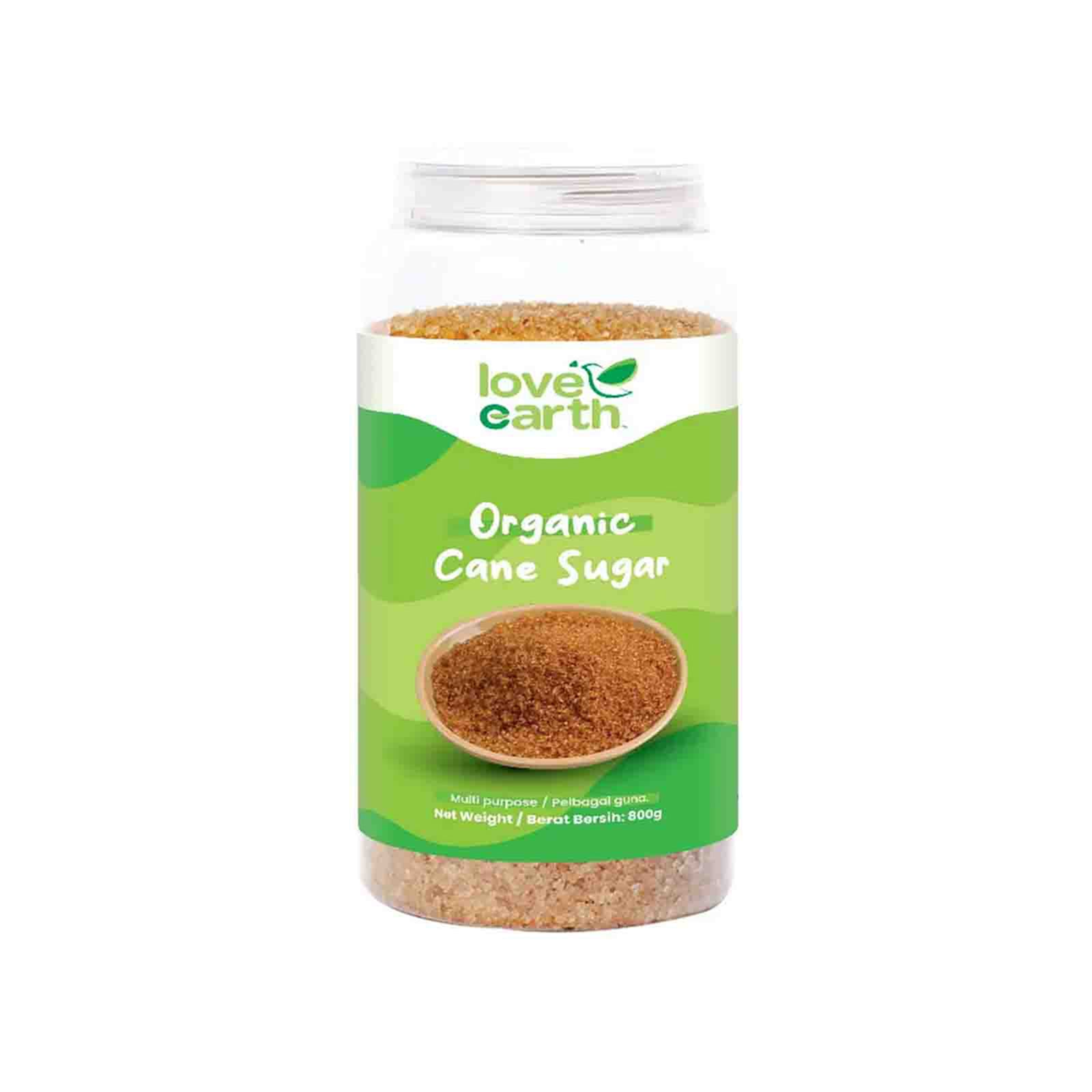 Love Earth Organic Cane Sugar 800g