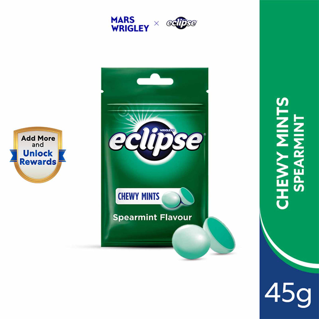 Wrigley's Eclipse Chewy Mints Spearmint Flavour 45g