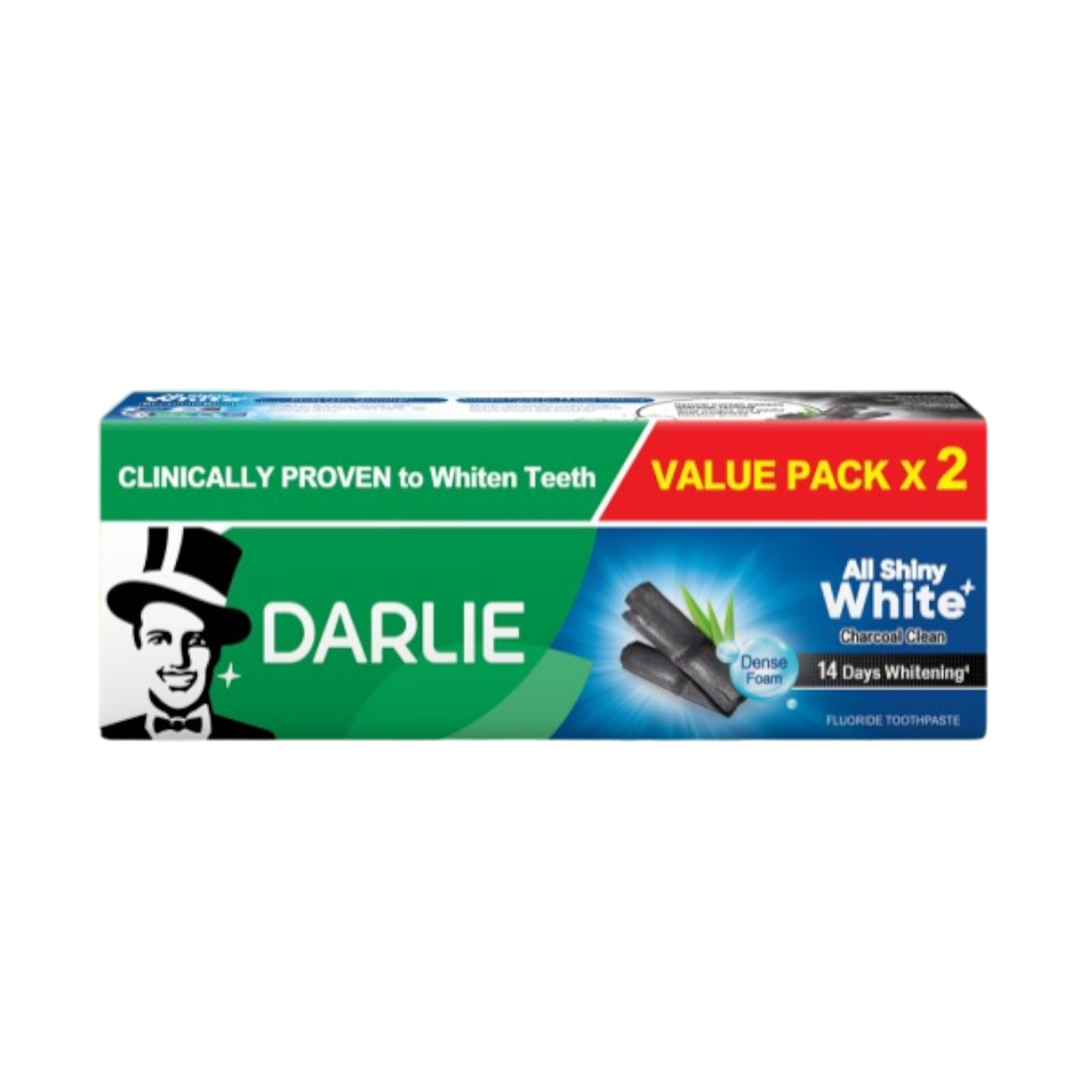 Darlie All Shiny White Charcoal Clean 140g x 2