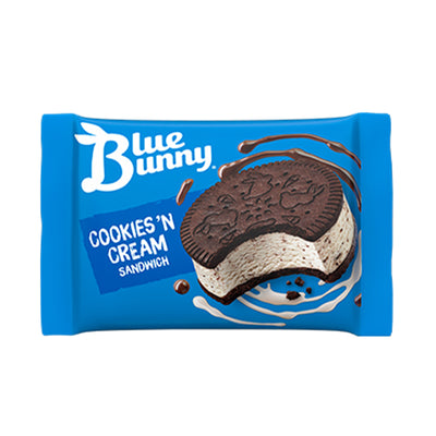 Blue Bunny Cookie & Cream Sandwich Ice Cream 133ml