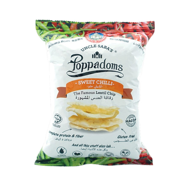 Uncle Saba's Poppadom Sweet Chilli 50g (highest price)