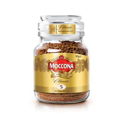 Moccona Classic Medium Roast Intensity 5 Freeze Dried Instant Coffee 50g