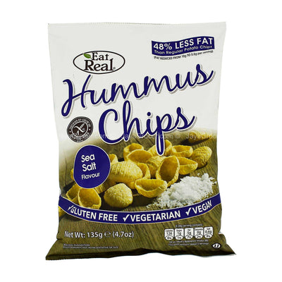 Eat Real Hummus Crisps Sea Salt 110g