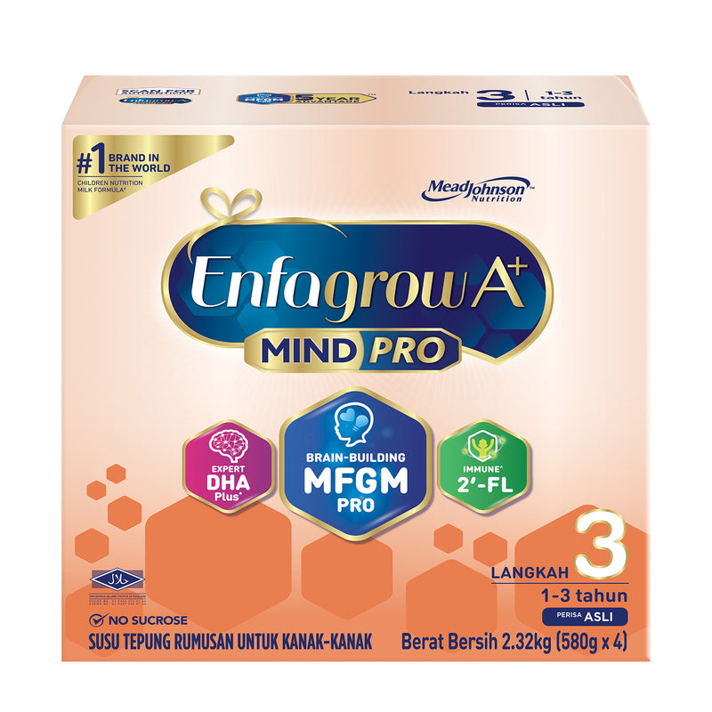 Enfagrow A+ MindPro Step 3 with MFGM Pro, DHA Pro and 2'-FL (Original) 2.32kg