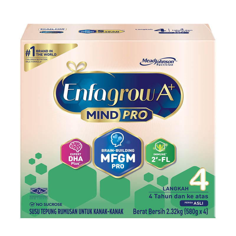 Enfagrow A+ MindPro Step 4 with MFGM Pro, DHA Pro and 2'-FL (Original) 2.32kg