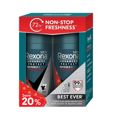 Rexona Men Deodorant Roll On Invisible Dry Twinpack 1set