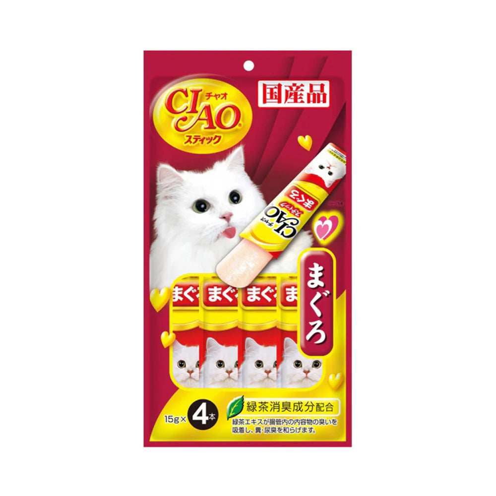 Ciao Stick Tuna Cat Treats 15g x 4