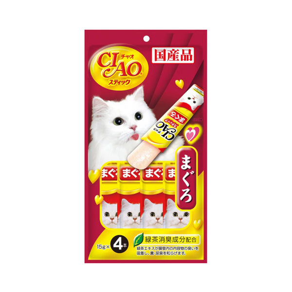 Ciao Stick Tuna Cat Treats 15g x 4