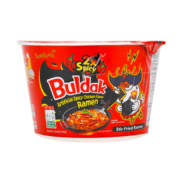 Samyang 2x Spicy Hot Chicken Flavor Ramen with Added Sugar Big Bowl 105g (highest price)