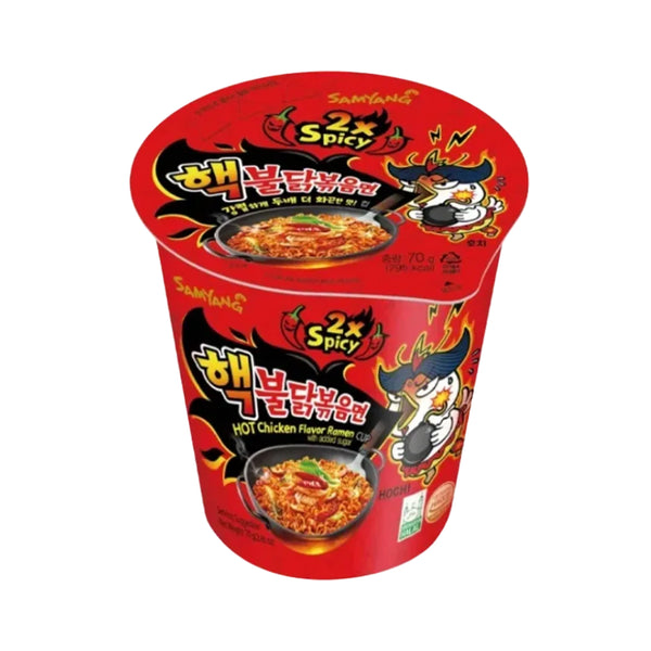 Samyang 2X Spicy Hot Chicken Flavor Ramen Cup with Added Sugar 70g (highest price)