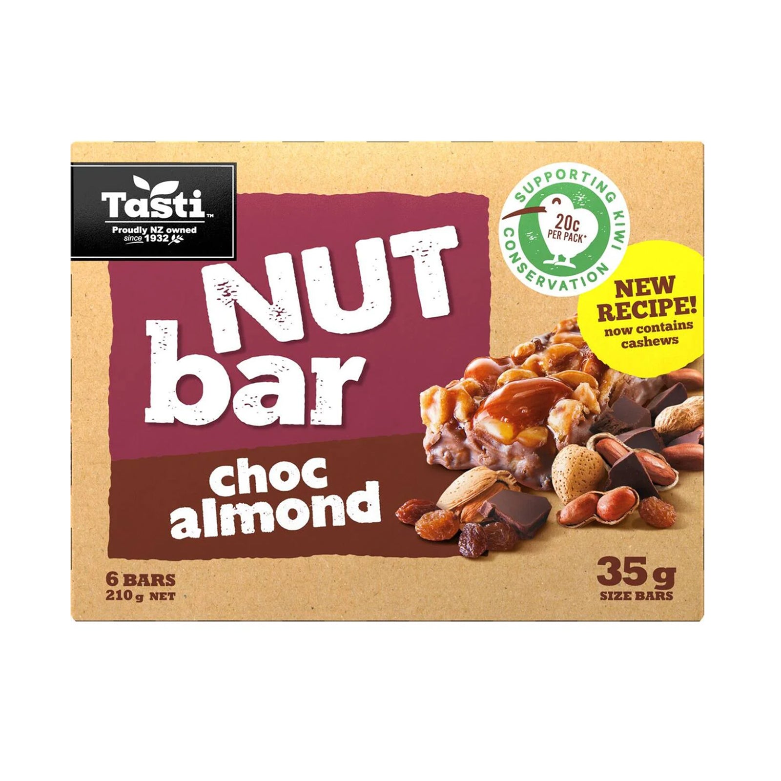 Tasti Chocolate Almond Nut Bar 210g