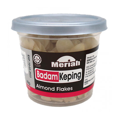 Meriah Badam Keping (Almond Flakes) 60g