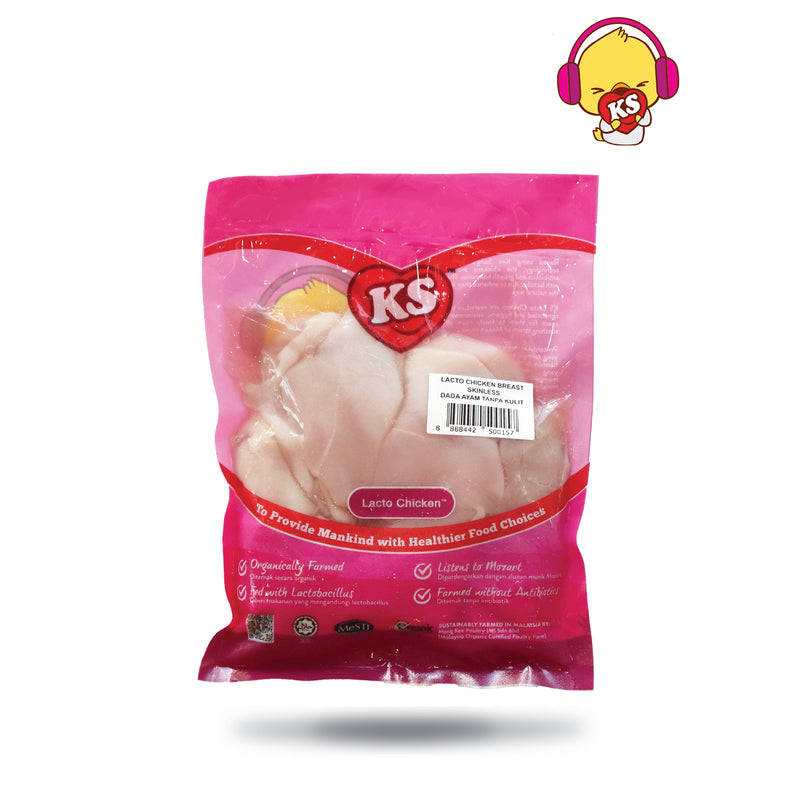 KS Lacto Organic Skinless Boneless Breast 500g