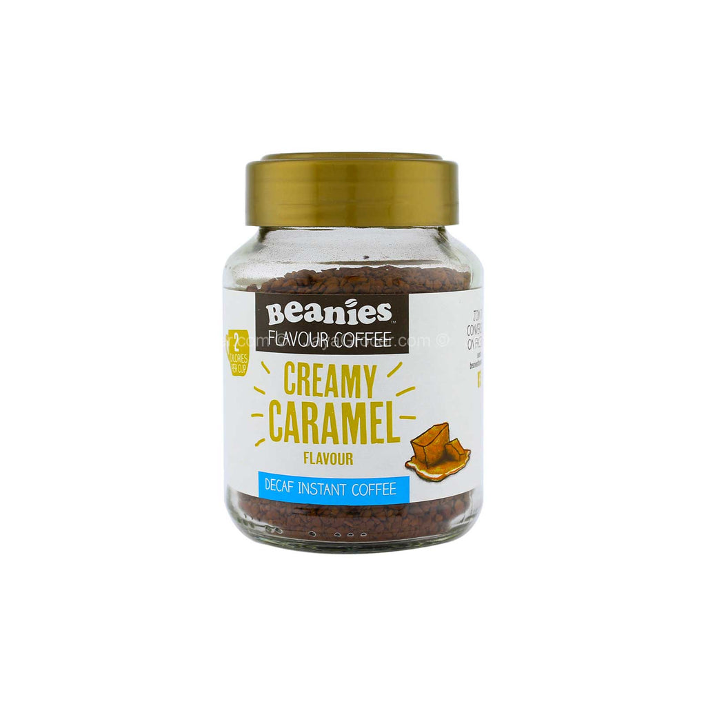 Beanies Instant Decaf Coffee Creamy Caramel 50g