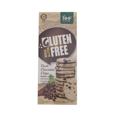 Nhf Gluten Free Dark Choco Chip Butter Cookies 180g