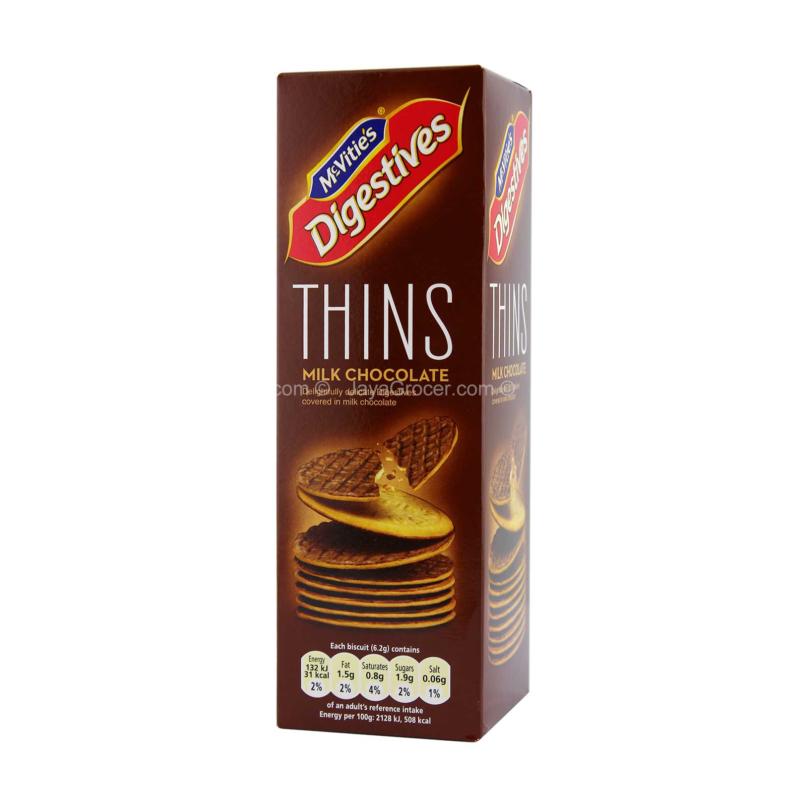 Mcvites Digestive Thins Milk Chocolate 180g