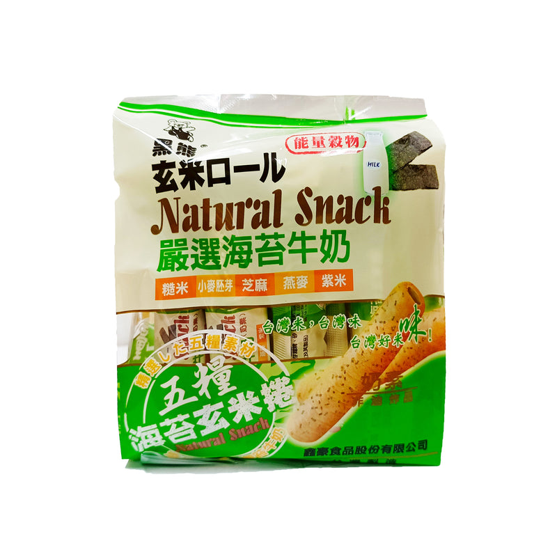 Black Bear Five Grains Seaweed Brown Rice Roll 160g