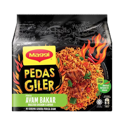 Maggi Pedas Giler Peren Ayam Bakar Instant Noodle 76g x 5