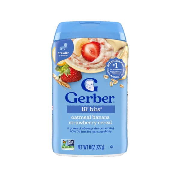 Gerber Hearty Bits Cereal Multigrain Banana, Apple and Strawberry 227g