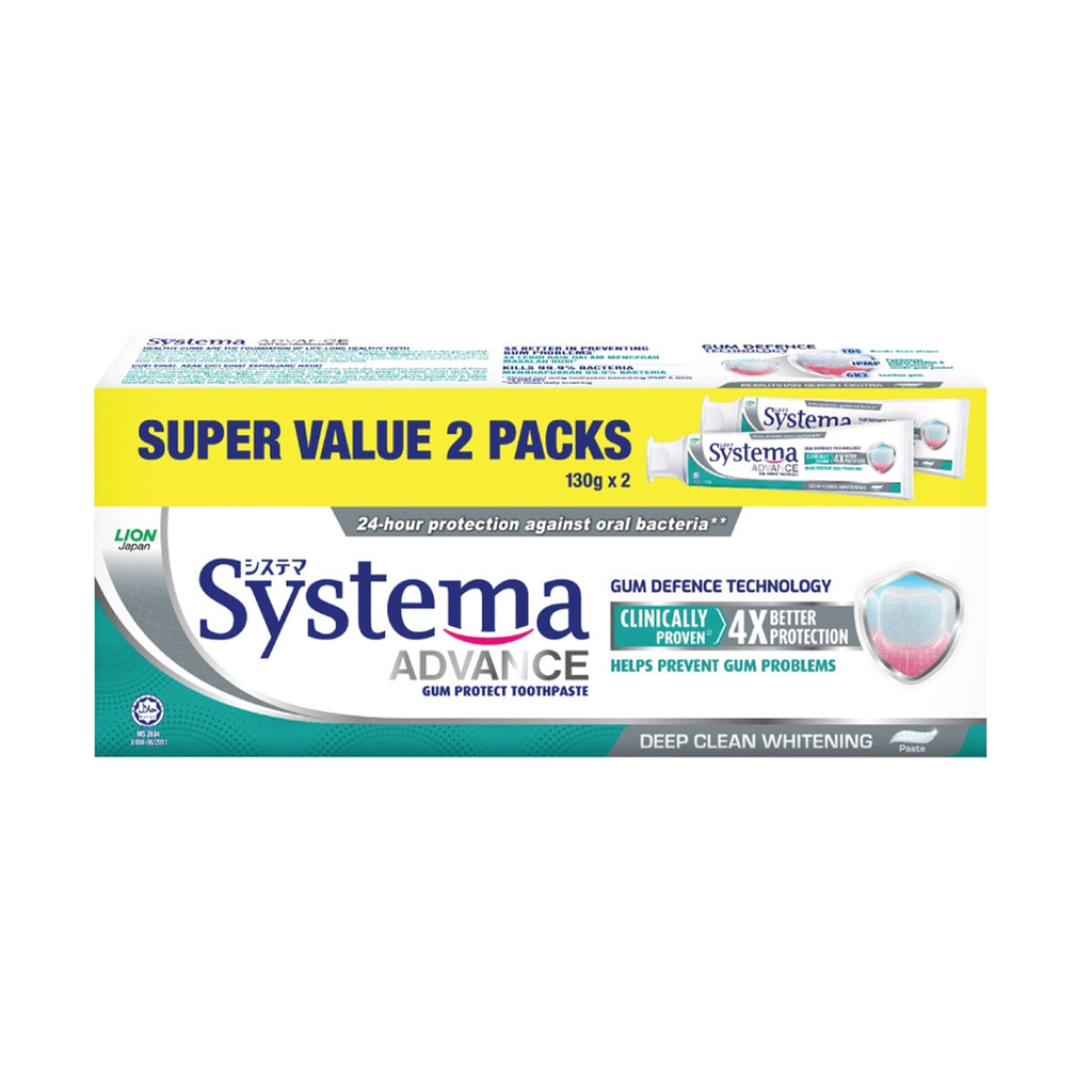Systema Advance Deep Clean Whitening Toothpaste 130g x 2
