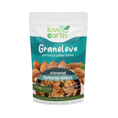 Love Earth Almond Toffee Bites Granolove 300g