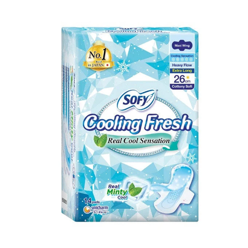 Sofy Cooling Fresh Day Maxi Wing 26cm 14pcs/pack