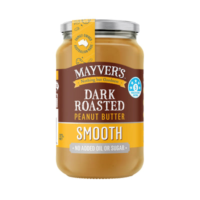 Mayver's dark roast p butter smooth 375g