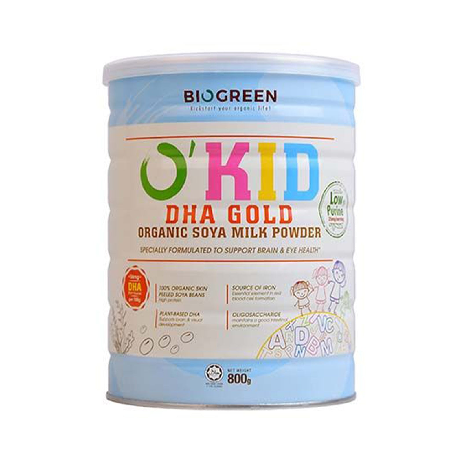 Biogreen Okid Dha Gold Organic Soymilk 800g