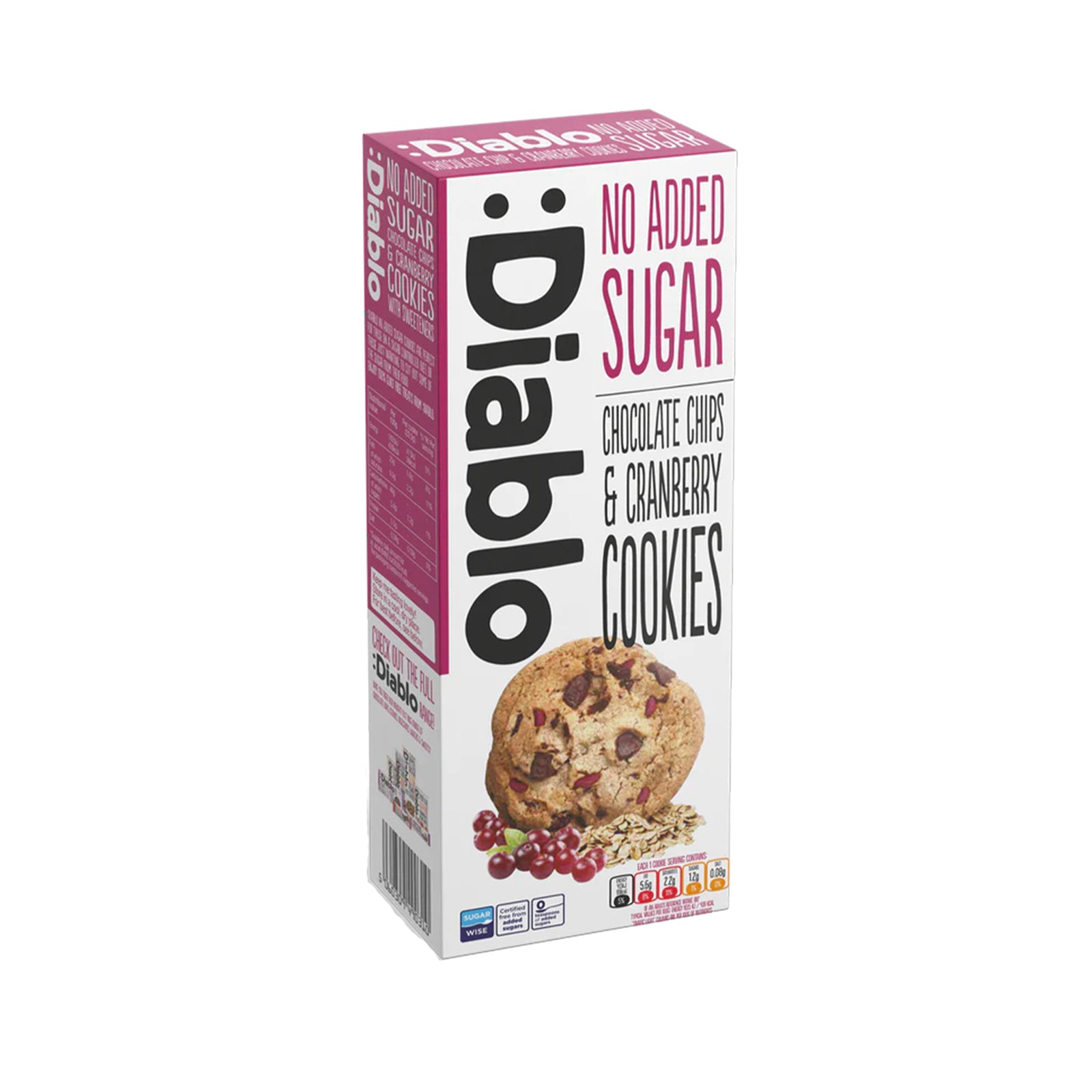 Diablo Chocolate Chip and Cranberry Cookies 135g