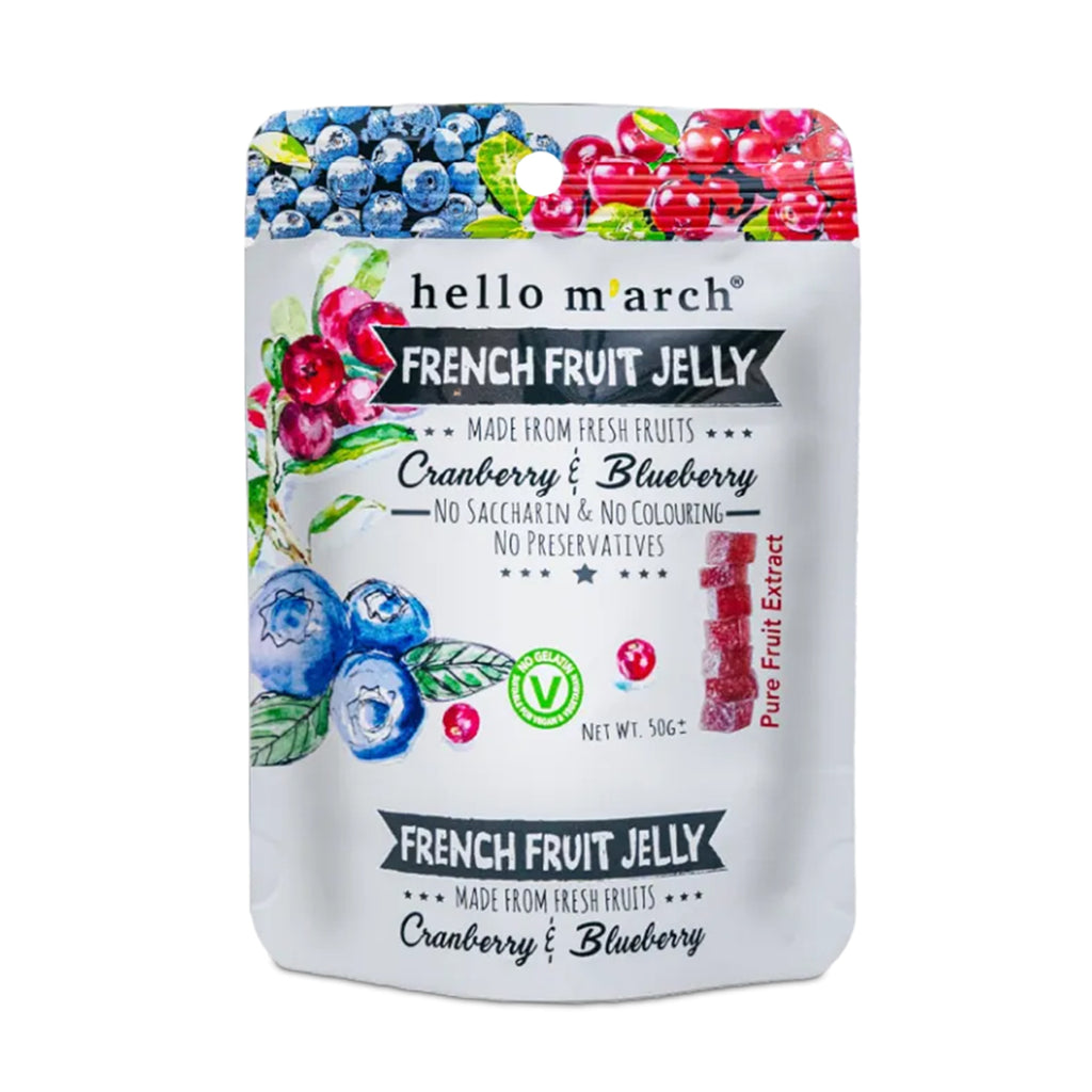 Hello M'arch Cranberry and Blueberry French Fruit Jelly 50g